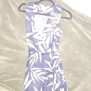 JOA linen floral dress
